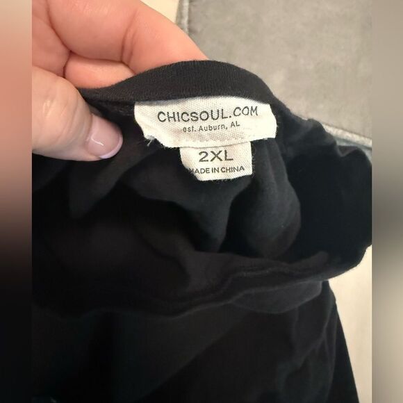 CHIC SOUL 2X WOMENS ROAR LOUDLY OVERSIZED TIGER BOYFRIEND TEE - Picture 2 of 10